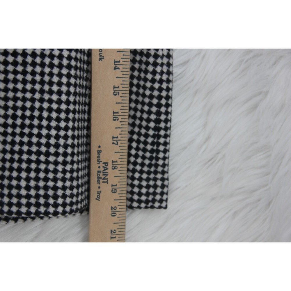 Talbots Petite Womens Black White Houndstooth Check Lined Skirt 8P Classic Old $ - Picture 5 of 12